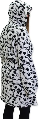 Miniatura 4 de The Nightmare Before Christmas - Bata de vellón con capucha para adultos Jack Skellington