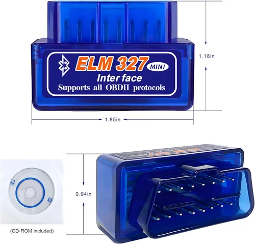 Miniatura 2 de ELM327 OBDⅡ Escáner de diagnóstico automático para automóvil, mini herramienta de escaneo Bluetooth, detector de fallas automotrices, lector