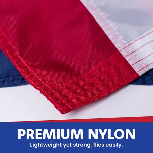 Miniatura 5 de Bandera estadounidense de 3 x 5 – Bandera de Estados Unidos con nailon SolarMax duradero, rayas cosidas y estrellas bordadas – Banderas