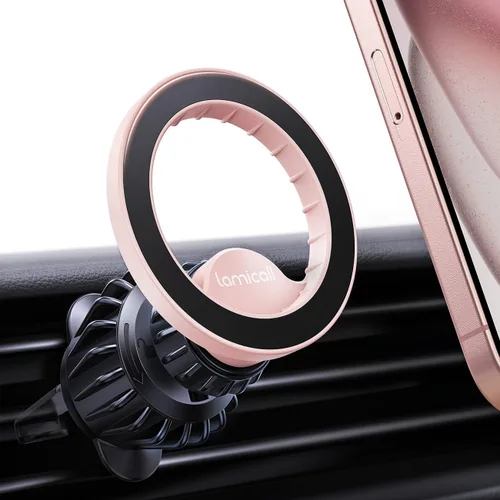 Miniatura 9 de Lamicall para Soporte de Coche MagSafe - [20 Súper Imanes] Soporte Magnético para Teléfono de Coche, Soporte de Teléfono para Rejilla de Ventilación