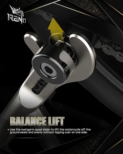 Miniatura 5 de RENO Bobinas deslizantes de carrete oscilante de 6 mm, soporte de acero inoxidable 304 universal M6, deslizadores de cuadro de motocicleta