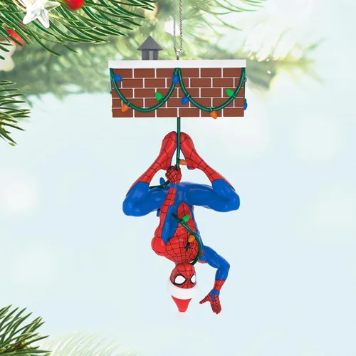 Miniatura 4 de Adorno de Navidad Colgante de Hallmark Keepsake 2025, Marvel Spider-Man Peekbuster con Sonido Activado por Movimiento, Regalos para Fans de Marvel