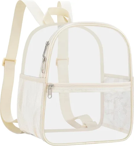 Miniatura 18 de Mochila deportiva transparente para eventos en estadios de 12 x 12 x 6 pulgadas, pequeña para ventiladores, conciertos, playa, trabajo, viajes
