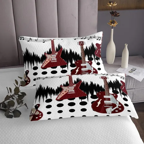 Miniatura 37 de Castle Fairy Cowboy Boots Bedspread Twin Size Bohemia Musical Guitar Coverlet Set Boys Bedroom Present Western Rustic Cowgirl Decor Bedding Set
