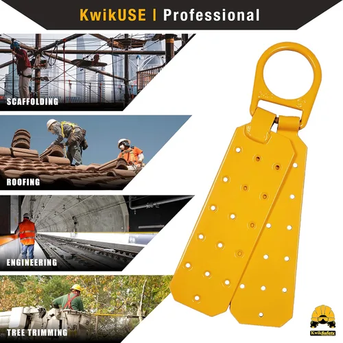 Miniatura 9 de KwikSafety - Charlotte, NC - GATOR [BUNDLE] Anclaje de techo, 50 pies VLA, cordón de seguridad de 6 pies, correa de brazo cruzado, arnés de Ancla