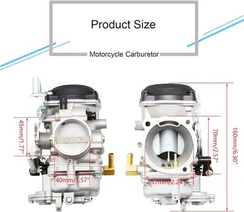 Miniatura 4 de Repuesto de carburador CV40 para Harley Davidson Sportster 1200 XLH1200 Sportster 883 XL883 1998-2016 / Softail 1988-2017 / Dyna FXR FXD 1988-2016