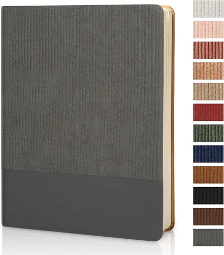 Miniatura 36 de Cuaderno con Líneas para Trabajo, Cuaderno de Notas con Rayas Universitarias 5.79"x8.27" A5 Cuero PU para Escritura Diaria 216 Páginas para Mujeres