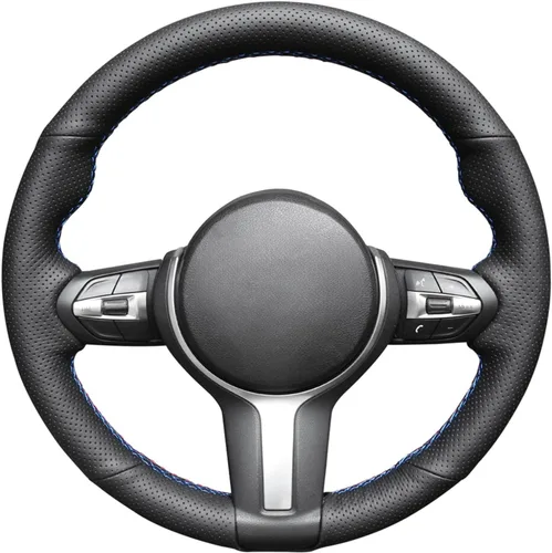 Miniatura 16 de MEWANT - Funda para volante de automóvil cosida a mano de Athsuede para BMW F87 M2 F80 M3 F82 M4 M5 F12 F13 M6 F85 X2 X5 M F86 X6 M F33 F30 M