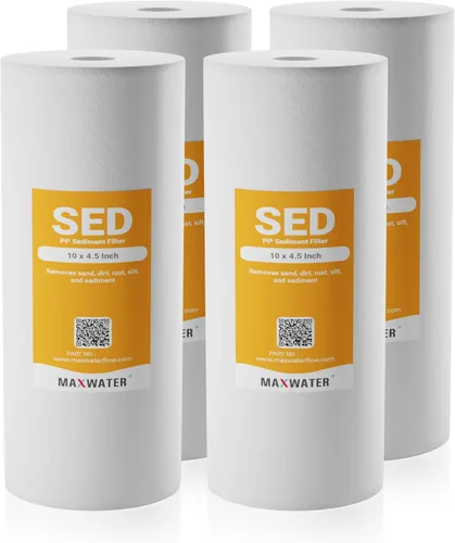 Miniatura 8 de Max Water Cartucho de filtro de agua de repuesto para toda la casa de 1 micrón, 10 x 4.5 pulgadas, compatible con DGD-5005, AP810, WFHD13001B