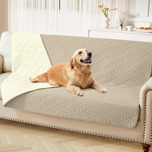 Miniatura 55 de hyha Manta impermeable para perro, manta suave para cama de perro, manta para mascotas, funda de sofá impermeable lavable para perros, fundas Gris