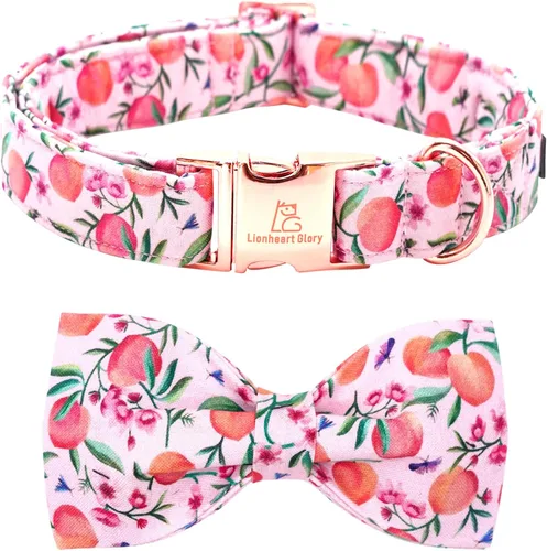 Miniatura 13 de Lionheart glory Collar de perro con lazo azul con lazo estampado de tiburón, collar para perro niño o niña, suave, duradero, ajustable, para perros