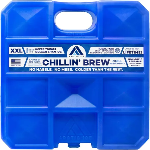 Miniatura 14 de Arctic Ice Chillin' Brew Series Long Lasting Reusable Ice Pack - Freezes at 28° Fahrenheit - Designed to Keep Beverages Colder Than Ice