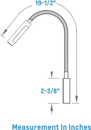 Miniatura 9 de acegoo Luz de lectura LED para RV de 12V, lámpara de pared de cuello flexible para RV, barco, autocaravana, furgoneta, lectura de cabecera