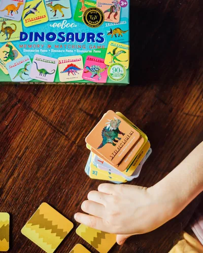 Miniatura 2 de eeBoo Juego de Memoria y Emparejamiento Pequeño de Dinosaurios, 3 años