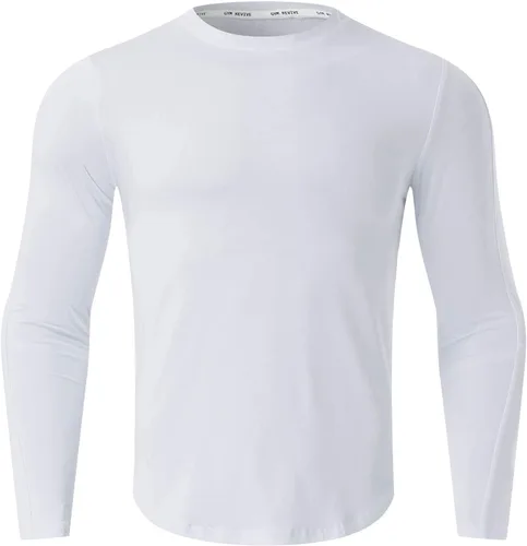 Miniatura 77 de Camisas de compresión atléticas de manga larga para hombre, capa base, camisa de entrenamiento atlético, camisas de compresión, camisetas deportivas