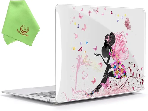 Miniatura 27 de Carcasa para MacBook Air de 13 pulgadas, UESWILL, carcasa rígida mate de tacto suave para MacBook Air de 13 pulgadas (Modelo A1466 / A1369) de Negro
