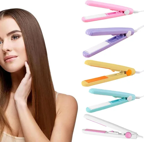 Miniatura 3 de Werdeny - Mini rizador de pelo de cerámica para cabello corto, mini rizador de cerámica 2 en 1 y alisador de pelo, mini rizador de pelo corto de 1/2