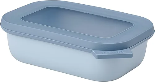 Miniatura 7 de Mepal Cirqula - Recipiente circular rectangular para almacenar y servir alimentos con tapas transparentes, perfecto para preparación de alimentos