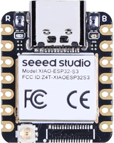 Miniatura 12 de Seeed Studio XIAO ESP32 S3 Sense - Wi-Fi de 2.4 GHz, BLE 5.0, sensor de cámara OV2640, micrófono digital, PSRAM de 8 MB, flash de 8 MB, carga