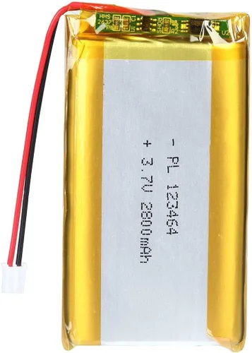 Miniatura 20 de Batería recargable Lipo de polímero de litio de 3.7V 3000mAh 605080 con conector PH2.0.000 in JST para altavoz y dispositivo inalámbrico