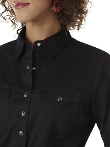 Miniatura 4 de Wrangler Western Yoke - Camisa de dos broches con solapa para mujer