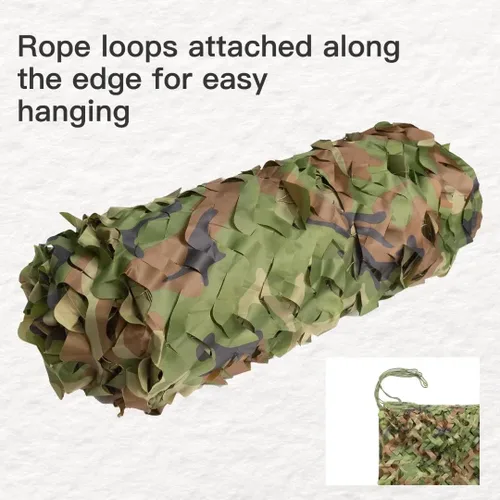 Miniatura 2 de LOOGU - Red de camuflaje militar para caza y acampada, 6.5 x 10 pies, 6.5 x 26 pies, 10 x 10 pies, 10 x 13 pies, 10 x 16.5 pies, 13 x 16.5 pies