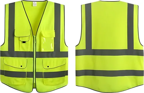 G & F Products Chaleco de seguridad reflectante de alta visibilidad con bolsillos multifunción ANSI Clase 2