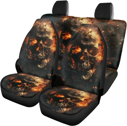 Miniatura 40 de Howilath 250 USA Anniversary - Juego de 4 fundas de asiento de automóvil de ajuste universal para asientos delanteros y traseros para uso en todas