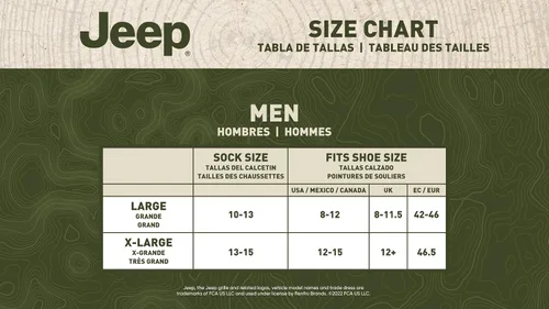 Miniatura 4 de Jeep Men's Heavy Duty Wool Crew Socks-2 Pair Pack-Cushioned Comfort