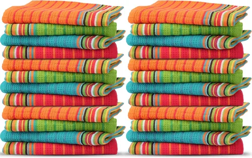 Miniatura 11 de THREAD SPREAD - Toallas de cocina 100% algodón, toallas de salsa, juego de 4 (16x28 pulgadas), paño de cocina multiusos para secar, restaurante