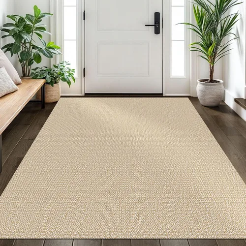 Miniatura 89 de EARTHALL Alfombra pequeña de 2 x 3 pies, lavable para entrada, antideslizante, trenzada, alfombra para puerta interior y exterior, alfombra tejida
