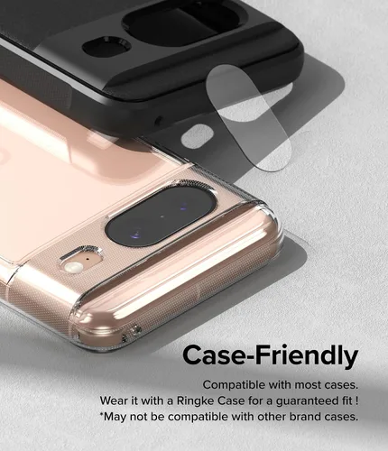 Miniatura 8 de Ringke Paquete de 3 protectores de lente de cámara para Google Pixel 8, vidrio de cámara [protección multicapa], fácil de instalar, compatible