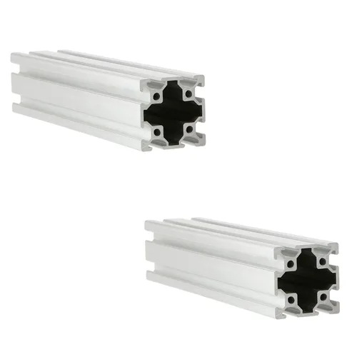 Plata 4040 perfil de extrusión de aluminio estándar europeo carril lineal 4040 perfil de aluminio marco máquina DIY 3D impresora banco de trabajo
