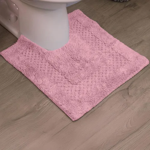 Miniatura 54 de Home Weavers Classy - Juego de alfombras de baño 100 % algodón, decoración de baño, lavable, extrasuave y absorbente, tapete de cocina, juego de Aqua