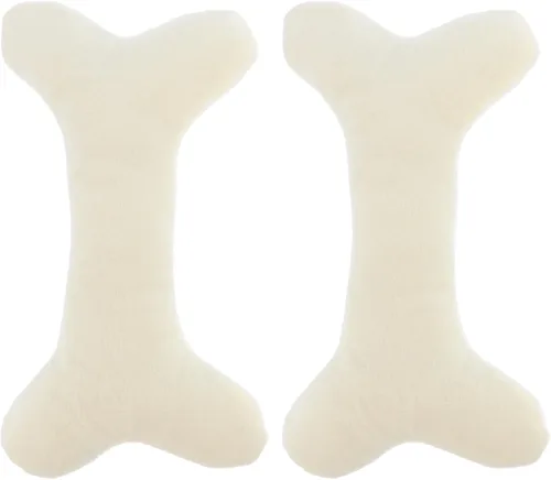 Miniatura 8 de ibasenice 2 almohadas de hueso para decoración del hogar, almohadas para el cuello para almohada cervical de felpa creativa, diseño de hueso, cojín