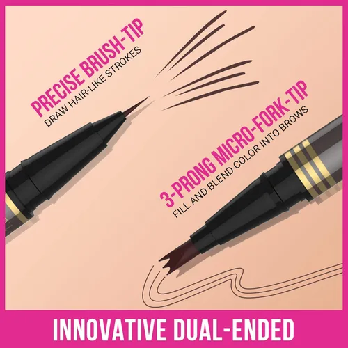 Miniatura 4 de iMethod Lápiz de microblading para cejas - Lápiz para cejas 2 en 1 de doble punta con aplicador de punta de micro-horquilla de 3 puntas y punta