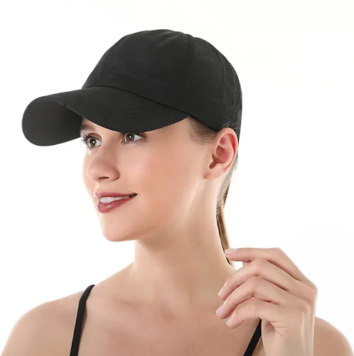 Miniatura 5 de DOOVID Gorra de béisbol para mujer, malla de verano, gorra deportiva con tiras cruzadas, gorra de béisbol
