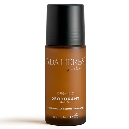 Desodorante natural roll-on sin aluminio, protección contra olores las 24 horas para mujeres y hombres, sin parabenos, sin alcohol con aloe vera y