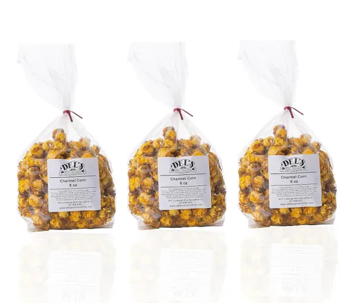 Miniatura 13 de Del's - Paquete variado de palomitas de maíz (paquete de tres) - Set de regalo de palomitas gourmet (queso/tetera/caramelo)