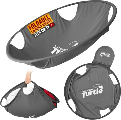 Miniatura 8 de Laundry Turtle Cesta Plegable para la Ropa Revolucionario Cesto Plegable para la Ropa Innovadora Cesta para la Ropa Sucia, Lavado y Extracción