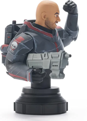 Miniatura 3 de Diamond Select Toys Star Wars The Clone Wars: Wrecker - Busto a escala 1:7, multicolor, 7 pulgadas