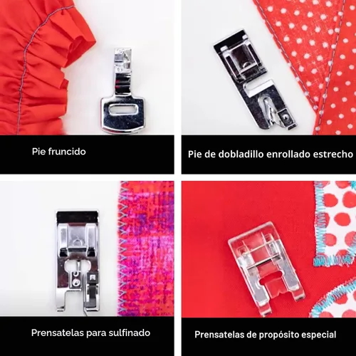 Miniatura 3 de SINGER - Kit de accesorios de máquina de coser, incluye 9 prensatelas, aguja doble y estuche.