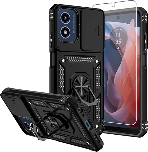 Miniatura 9 de Funda para Moto G 5G 2023, [No para la versión 2022] con protectores de pantalla y cubierta de cámara, [Grado militar] cubierta probada contra
