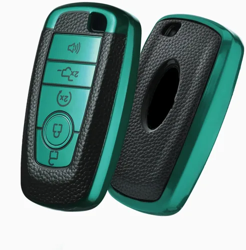 Miniatura 10 de ELOHEI para Ford Funda para Llavero, Funda Protectora Blanda de TPU para Llavero para Ford Fusion F150 F250 F350 F450 F550 Edge Explorer Escape Negro