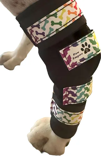 Miniatura 10 de Par de soportes para piernas de perro, ultra apoyo, cómodo, resortes de metal duales, soporte de hockey canino para artritis articular, ayuda a
