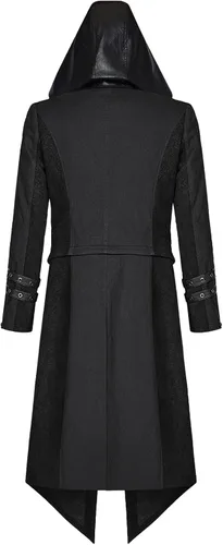 Miniatura 3 de Abrigo steampunk para hombre, chaqueta gótica, abrigo de cuero, disfraz medieval