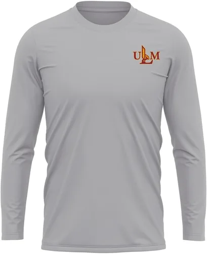 Miniatura 93 de Camisa deportiva de manga larga oficial de la NCAA Collegiate para hombre, con logotipo en el pecho izquierdo, colección Athletic Heather
