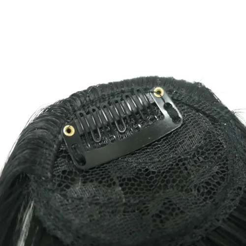 Miniatura 4 de Flequillo Clip de pelo sintético flequillo flequillo flequillo clip en extensiones de cabello en flecos frontal natural curvado plano limpio bang