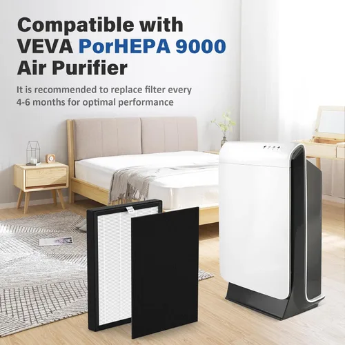 Miniatura 2 de Filtro de repuesto ProHEPA 9000 para VEVA ProHEPA 9000 Air Puri Fier, incluye 2 filtros y 6 filtros de carbono