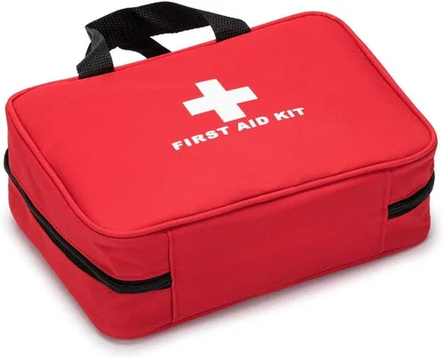 Miniatura 4 de Bolsa de primeros auxilios roja vacía para viajes, bolsa de rescate compacta para responder ante emergencias, almacenamiento de medicinas para Verde